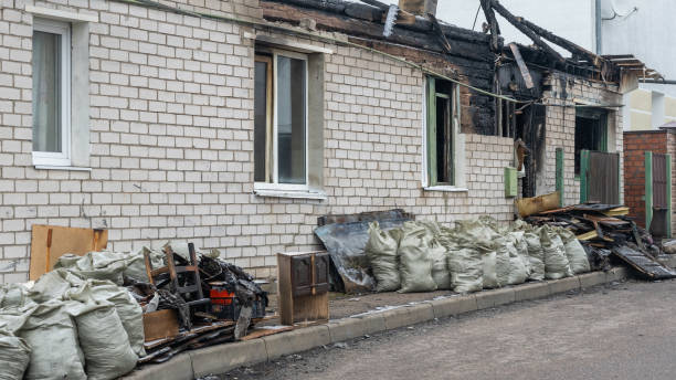 Professional Fire Damage Removal technician working in Lanham, MD